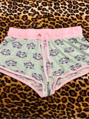 Rainbow Hello Kitty Teal Lounge Shorts